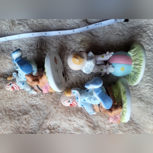 Vintage Geo Z. Lefton 1987 Circus Clown Party Balloon Funny Figurine set of 4! - Picture 6 of 14